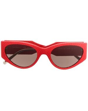 Ferragamo オーバーサイズ サングラス - レッド