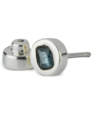 Parts Of 4 Tiny Stud Earrings - White