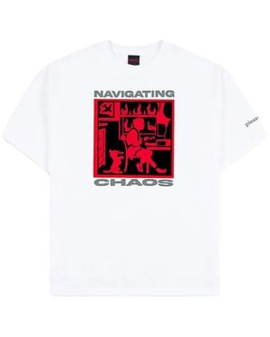 Pleasures Graphic-Print T-Shirt - Red