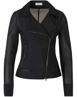Herno Mesh Biker Jacket - Black