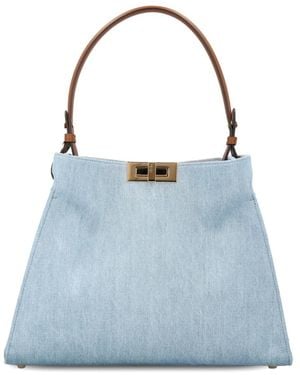 Fendi Borsa A Spalla Way Media - Blu