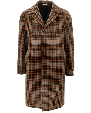BRERAS Milano Karierter Mantel - Braun