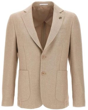 Pal Zileri Baron Single-Breasted Blazer - Natural