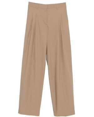 Cellar Door Wendy Pleated Trousers - Natural