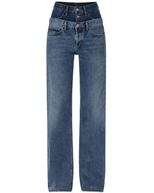 Agolde High-Waisted Elson Jeans - Blue