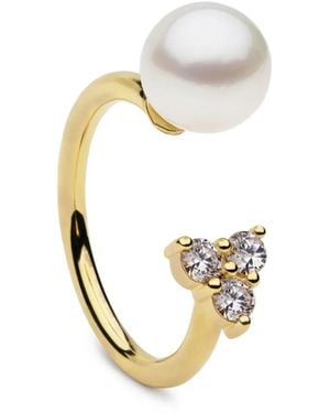AUTORE MODA Saskia Pearl-Embellished Ring - Metallic