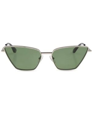 McQueen T-bar サングラス - グリーン
