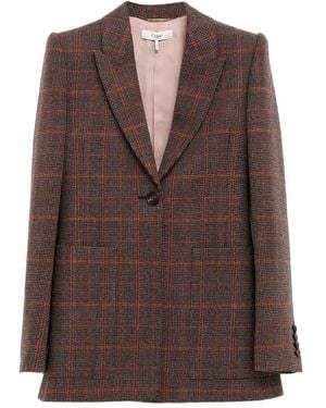 Chloé Classic Long Blazer Jacket - Brown