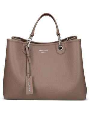 Emporio Armani Top-Handle Tote Bag - Brown