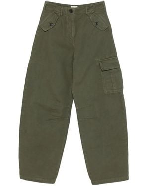 Bellerose Cotton Cargo Pants - Green