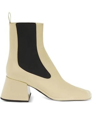 Jil Sander ブロックヒール ブーツ - ブラック