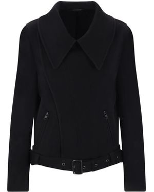 Y's Yohji Yamamoto Brushed-Finish Jacket - Black