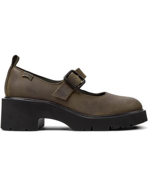 Camper Milah Leather Loafers - Black
