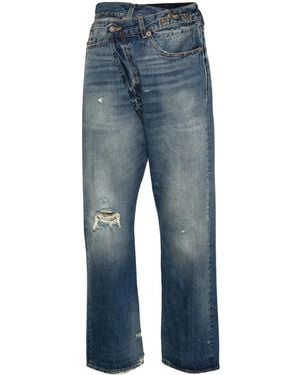R13 Vaqueros Skinny Crossover - Azul