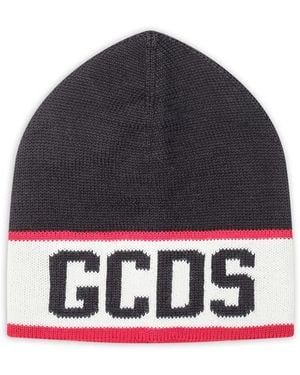Gcds Berretto Con Logo - Blu