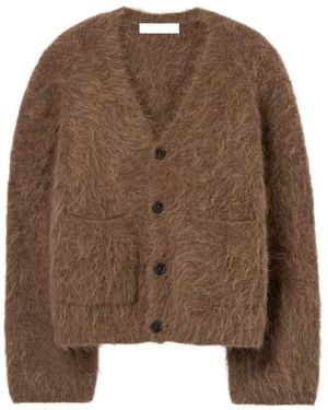 Séfr Lee Brushed Cardigan - Brown