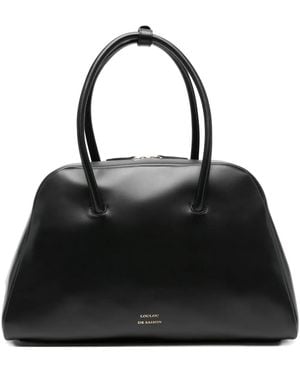 Loulou de Saison Logo-Print Tote Bag - Black