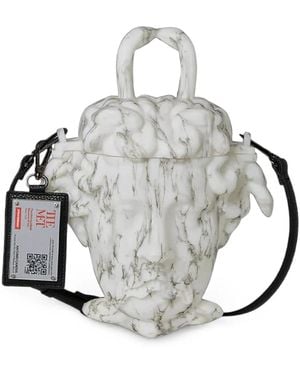 Sprayground X The Met Canova Medusa Tote Bag - Metallic