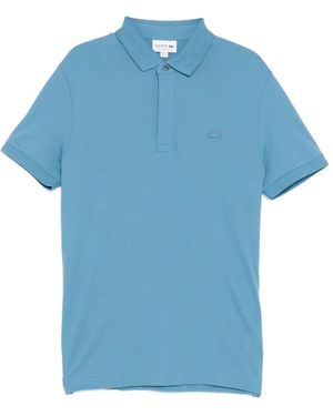 Lacoste Logo-Patched Short-Sleeve Polo Shirt - Blue