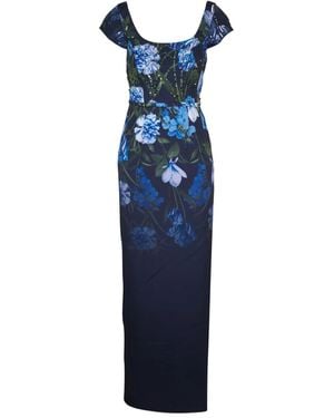 Sachin & Babi Abito Con Stampa A Fiori - Blu