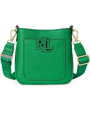 Ralph Lauren Cameryn Logo-Patch Cross Body Bag - Green