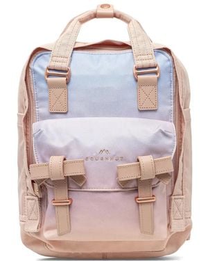 Doughnut Mini Macaroon Sky X Ribbon Gradient-Effect Bow-Detail Backpack - Pink