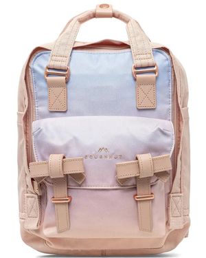 Doughnut Mini Macaroon Sky X Ribbon Gradient-Effect Bow-Detail Backpack - Pink
