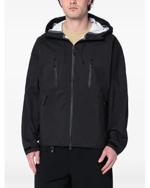 Purple Mountain Observatory フーデッド ライトジャケット - ブラック