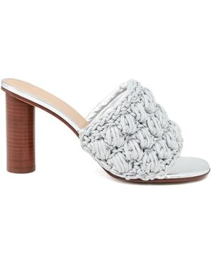 JW Anderson 90Mm Braided Heeled Sandals - White