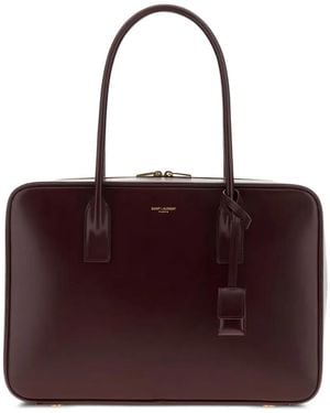 Saint Laurent Sac De Jour Bauletto-Tote Bag - Lila