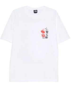 Stussy Graphic-Print T-Shirt - White