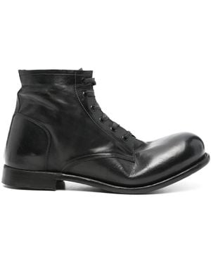 A Diciannoveventitre Leather Boots - Black