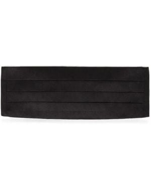 Pal Zileri Pleated Cummerbund - White