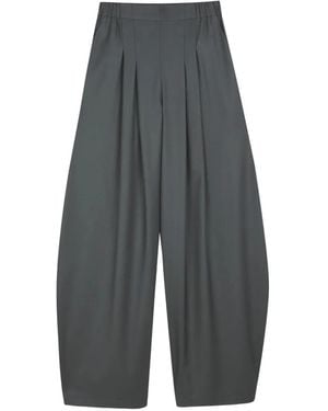 Cortana Ahora Pleated Trousers - Grey