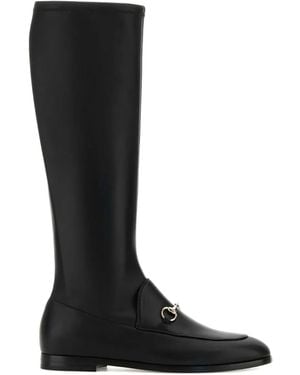 Gucci Botas de cuero el estiramiento negro de Jordaan