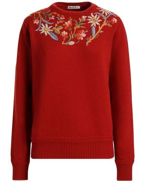 Bally Alpine Flowers セーター - レッド