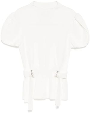 3.1 Phillip Lim Tulip Oberteil - Weiß
