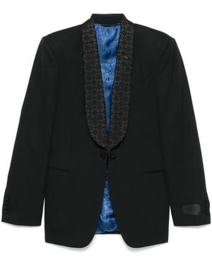 Givenchy モノグラム 72 ジャカードカラー ジャケット - ブラック