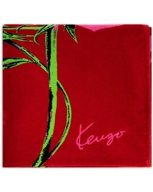 KENZO Floral Beach Towel - Red