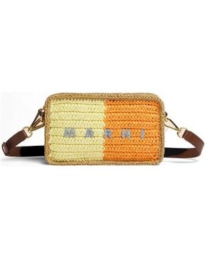 Marni Seaside Colour-Block Camera Bag - Metallic