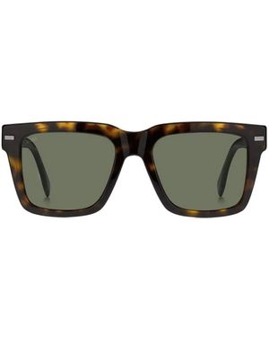 BOSS Rectangle-Frame Sunglasses - Green