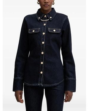 retroféte Camicia Denim Jorun - Blu