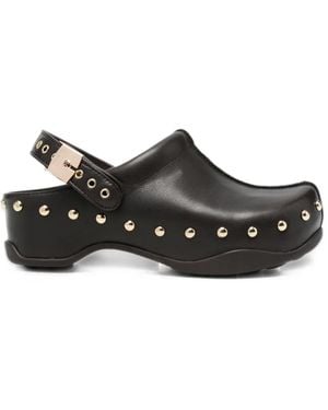 Scholl Pescura Phoebe Stud-Embellished Mules - White