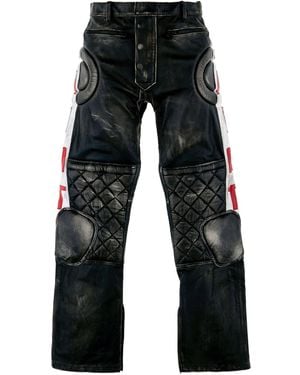 SAINT Mxxxxxx Quilted-Panel Trousers - Black