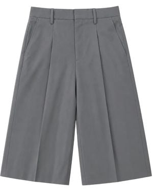 N°21 Pleated-Detail Tailored Shorts - Gray