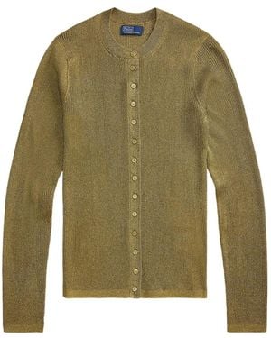 Polo Ralph Lauren Geribbeld Metallic Vest - Groen