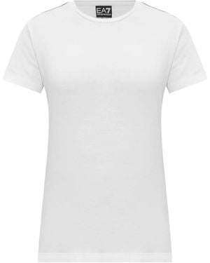 EA7 T-Shirt Met Logoprint - Wit