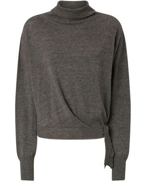 Pinko Roll-Neck Sweater - Gray