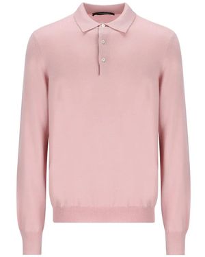Tagliatore Palmer Fine-Knit Sweater - Pink