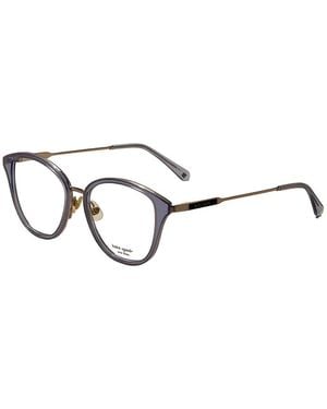 Kate Spade Glitter-Effect Geometric-Frame Glasses - White